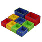 Kids Toy Box 9 Bins Storage Rack Organiser Wooden Bookcase 3 Tier White