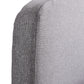 Diva Bed Frame Fabric Wooden Platform Linen Bedhead Headboard - Double