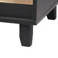 Enclosed Hooded Cat Litter Box Furniture Scratch Board Side Table- Black