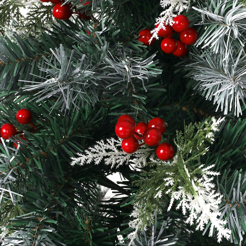 5ft 1.5m 500 Branches Snow Flocked Christmas Tree