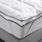 KING SINGLE Bedding Luxury Pillowtop Mattress - White