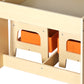 Phyllys 3-Piece Kids Table & Chairs Set Storage Box Toys Play Desk Wooden Study - White & Wood