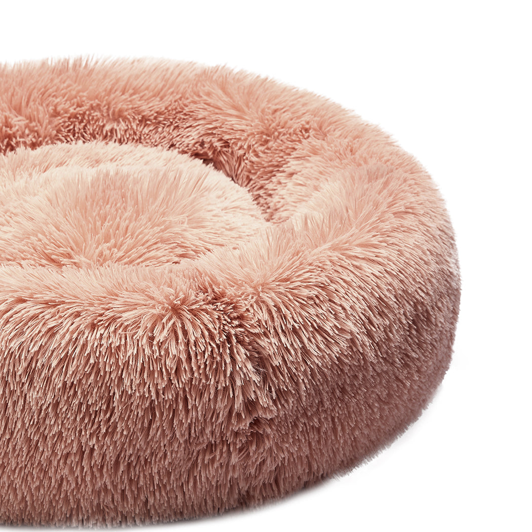 LARGE Dog Beds Pet Nest Calming - Pink
