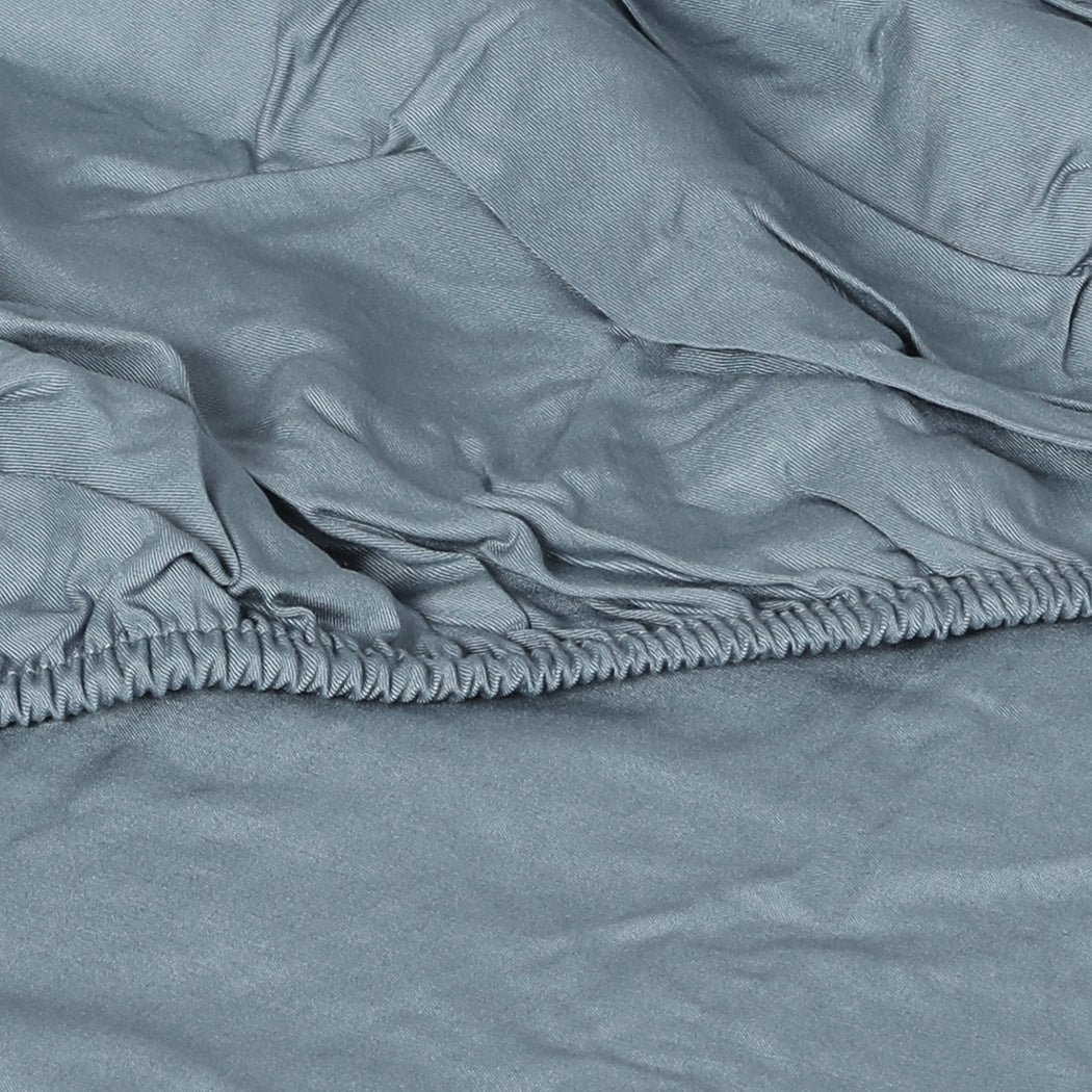 Queen Dreamz 4pcs Size 100% Bamboo Bed Sheet Set Grey
