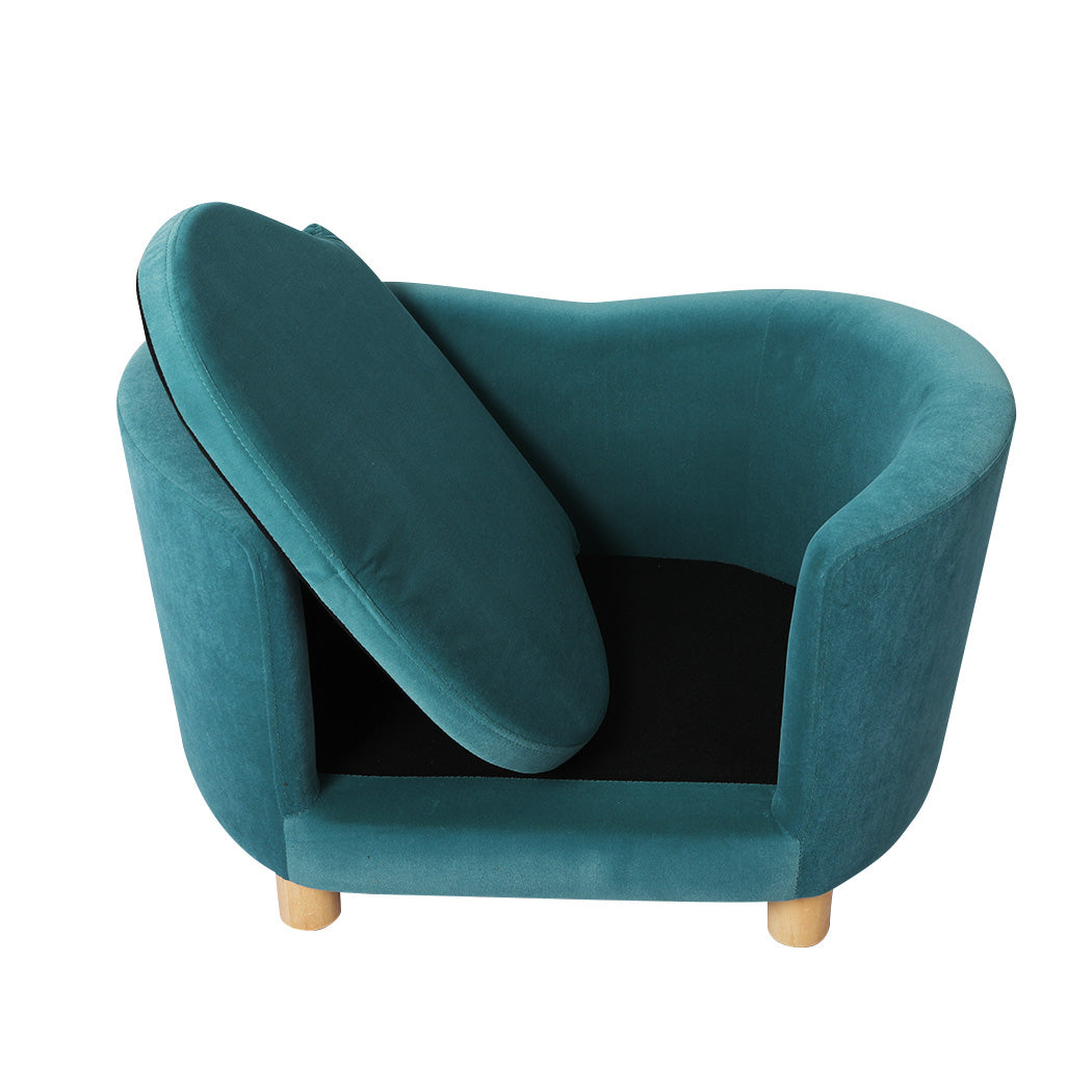SMALL Dog Beds Pet Sofa Warm Soft Lounge - Blue