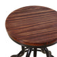 Set of 4 Versailles Industrial Bar Stools Kitchen Stool Wooden Barstools Swivel Chair - Black & Brown