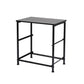 Moose Fabric Bedside Tables with 2 Drawers - Dark Grey