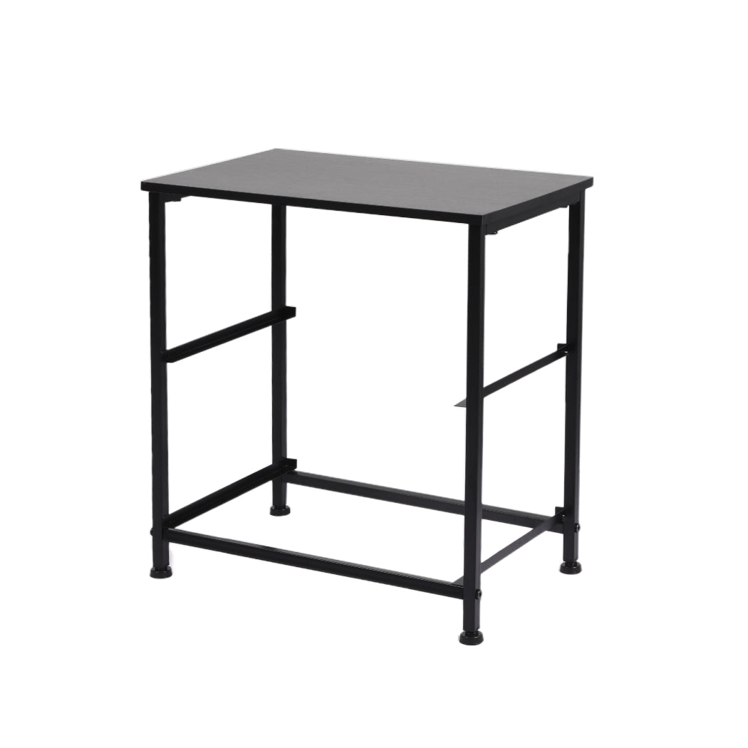 Moose Fabric Bedside Tables with 2 Drawers - Dark Grey