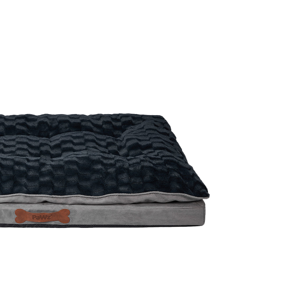 XLarge Dog Beds Calming Warm Soft Plush Comfy - Grey