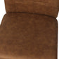 Rosalind Set of 2 Dining Chairs Leathaire - Brown