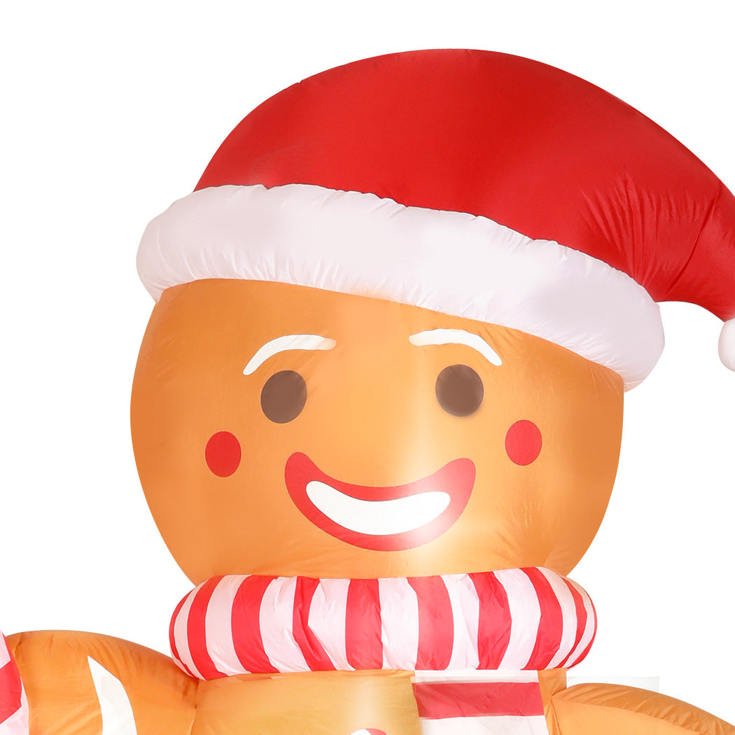 Gingerbread Man Christmas Inflatable Outdoor - 2.5M