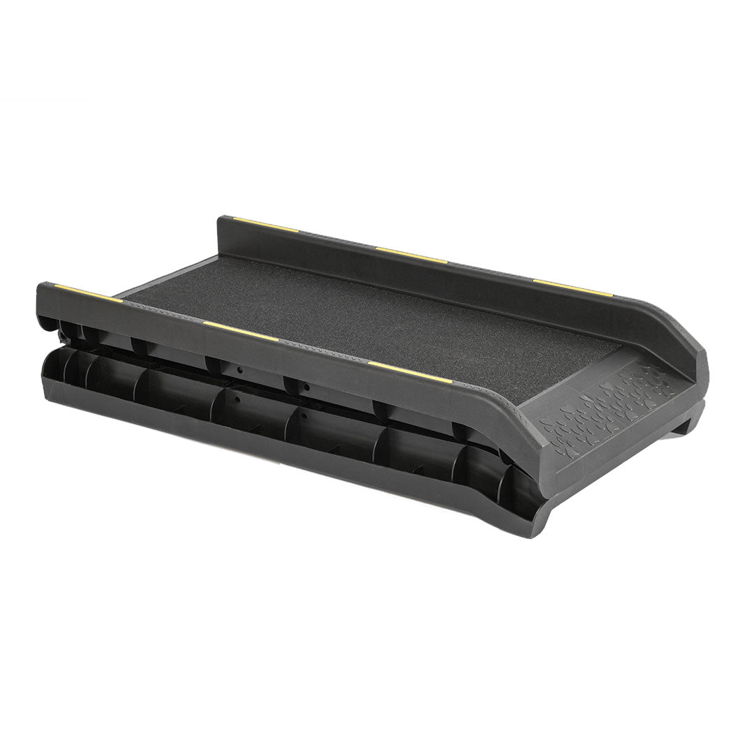 Pet Stairs Dog Ramp Ramps Foldable Ladder Steps Stair Portable Car Step Travel - Black