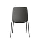 Elspeth Set of 4 Dining Chairs Kitchen Table Chair Lounge Room Padded Seat PU Leather - Dark Grey