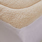 DOUBLE 250gsm Mattress 100% Wool Underlay - Cream