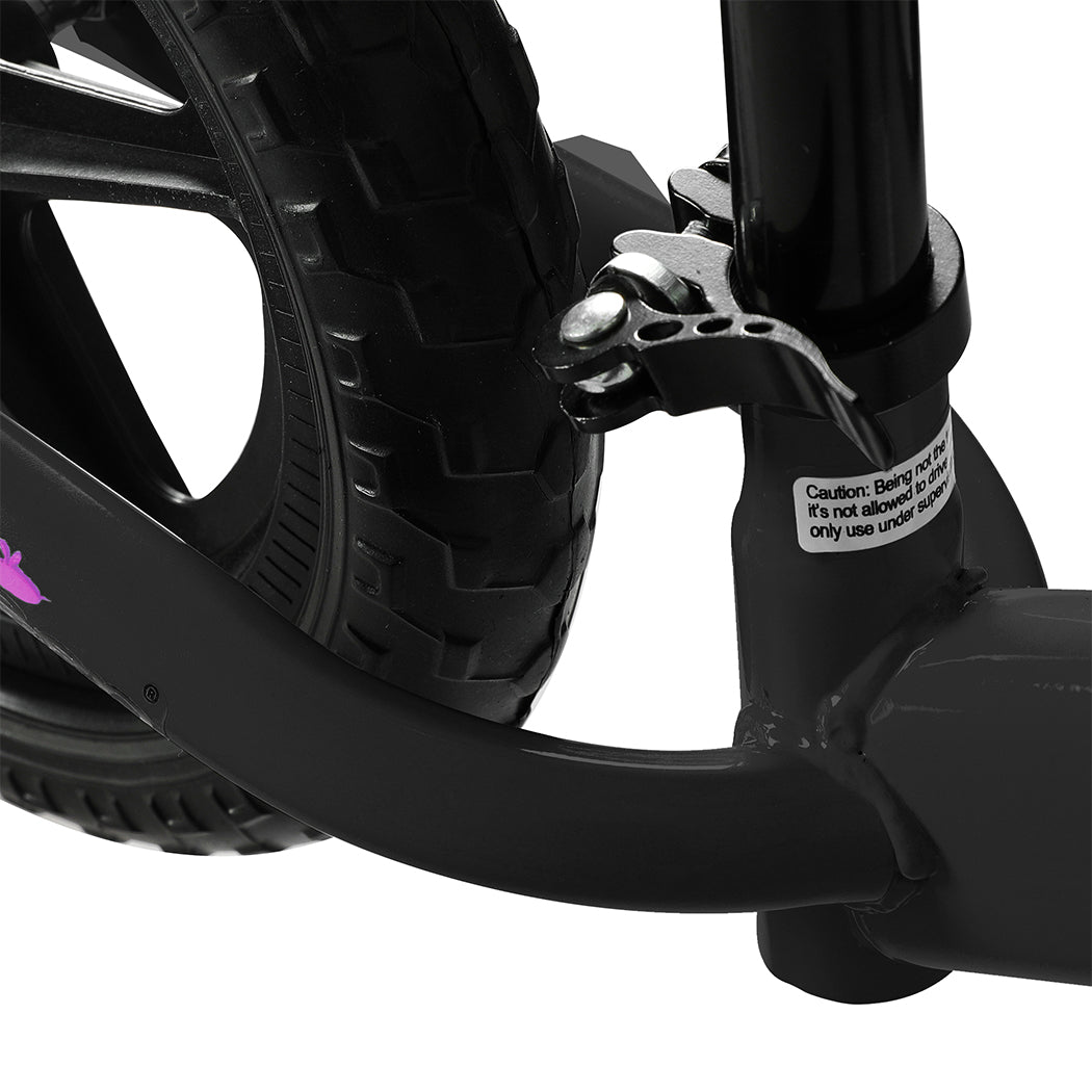 Kids Balance Bike Ride On Toys Push Bicycle Children Outdoor Toddler Safe - Black