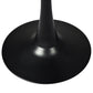 Set of 2 Round Bar Table Pub Tables - Black