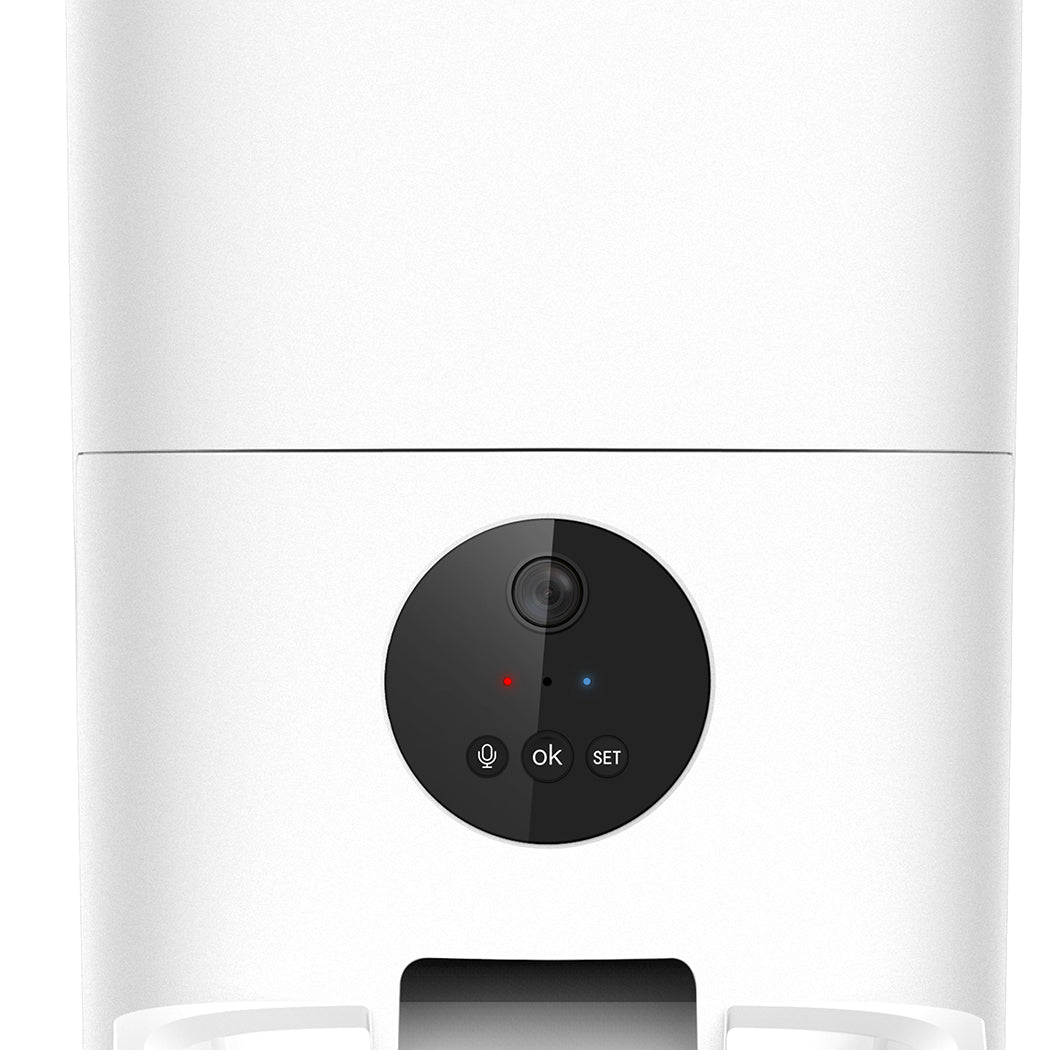 Auto Feeder Pet Automatic Camera Cat Dog Smart Hd Wifi App Food Dispenser - White