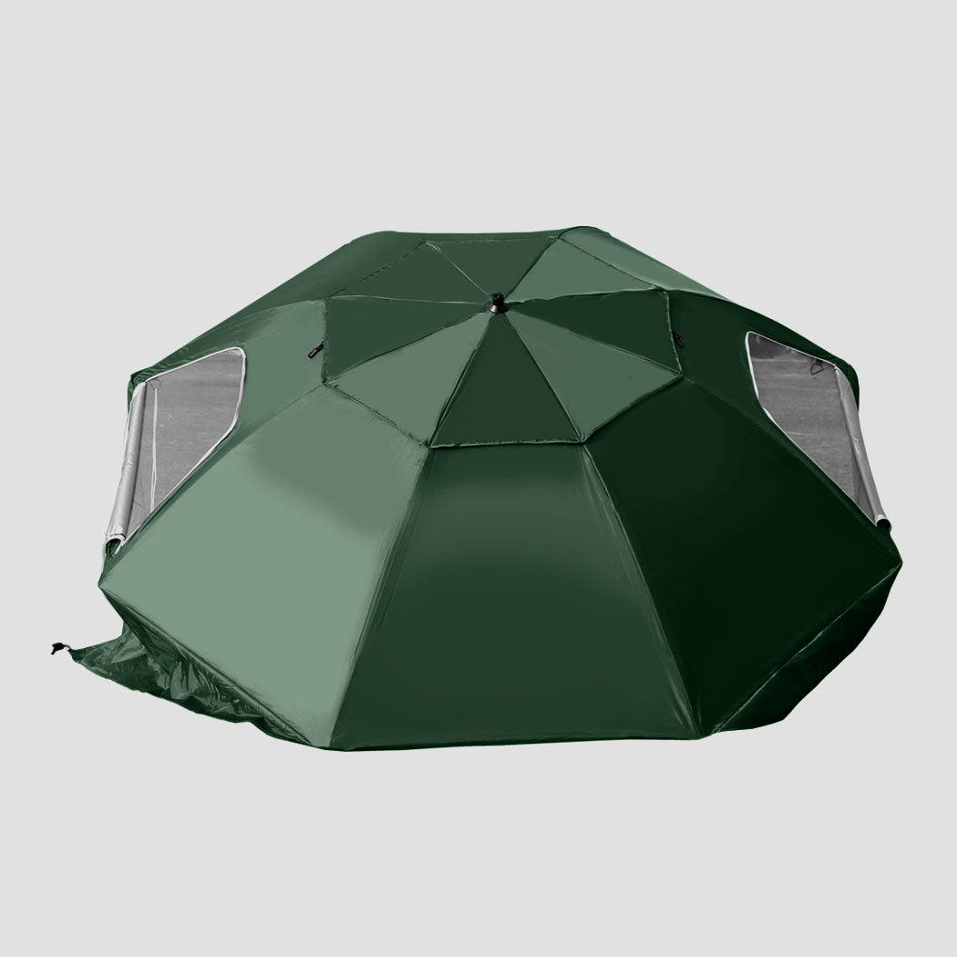 Mountview Beach Umbrella Outdoor Umbrellas Green 2.33M