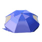 Mountview Beach Umbrella Outdoor Umbrellas Blue 2.33M