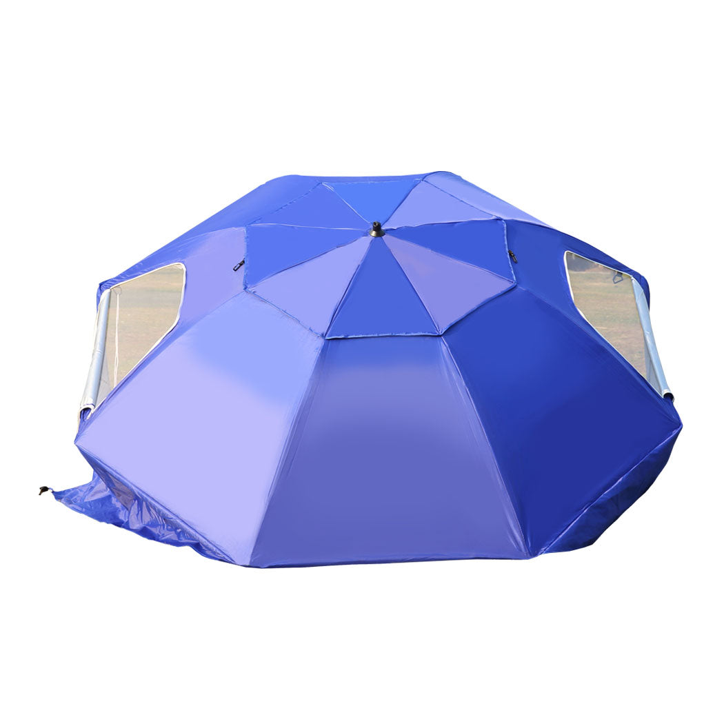 Mountview Beach Umbrella Outdoor Umbrellas Blue 2.33M
