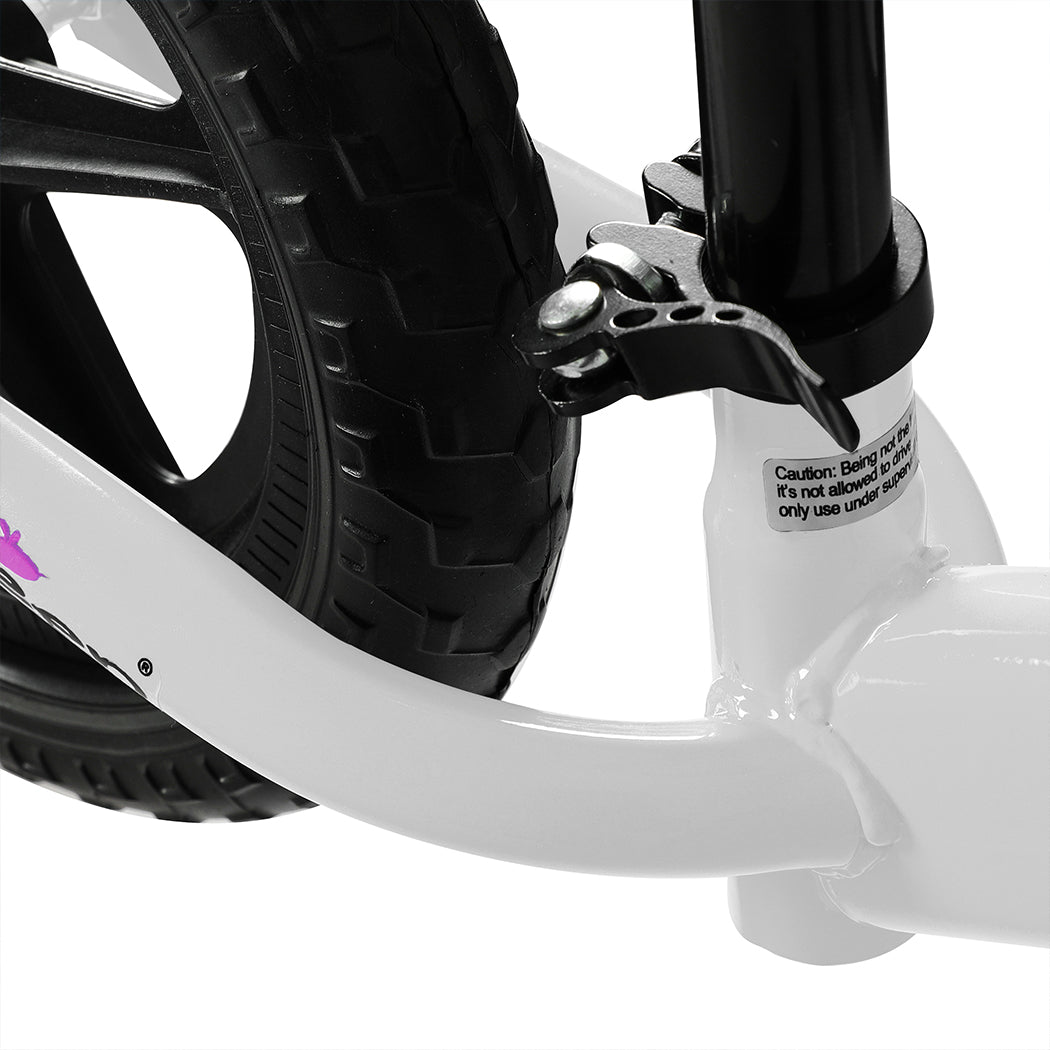Kids Balance Bike Ride On Toys Push Bicycle Children Outdoor Toddler Safe - White