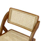 Abigail Set of 2 Foldable Rattan Dining Chairs - Walnut