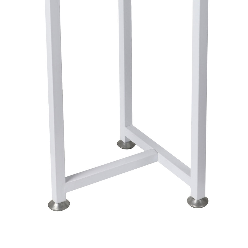 Plant Stand Outdoor Indoor Flower Pots Rack Garden Shelf White 120CM