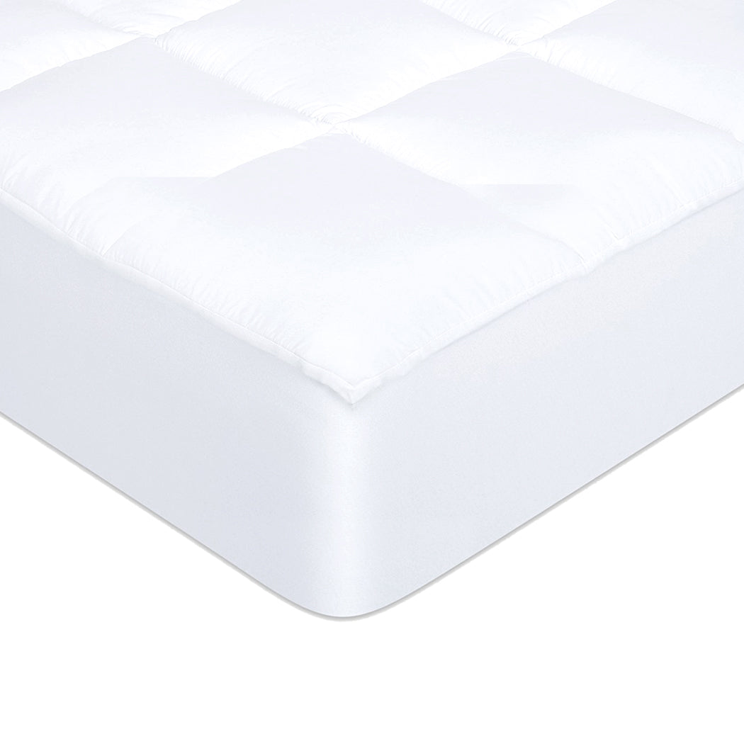 DOUBLE Fitted Waterproof Bed Mattress - White