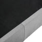 Syke Gas Lift Bed Frame Fabric Base with Storage - Grey Queen