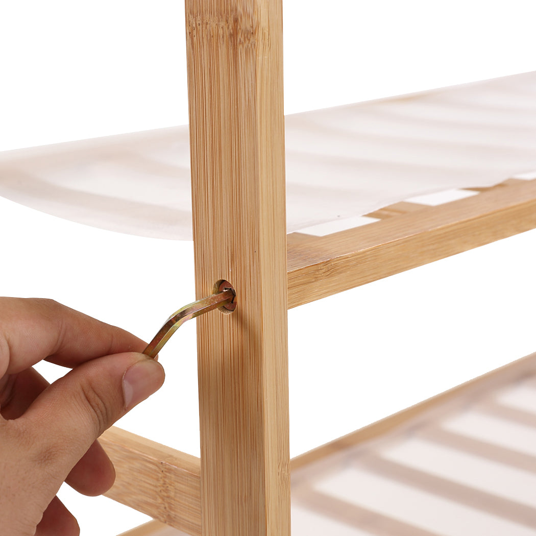 Levede Bamboo Shoe Rack Storage Wooden