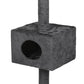 Cat Scratching Post Tree Condo Furniture Scratch Adjustable Height 248-288 - Grey