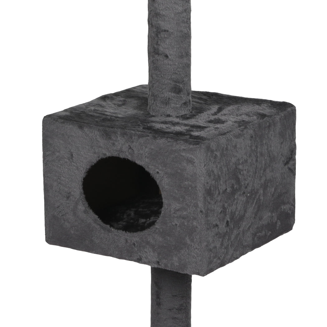 Cat Scratching Post Tree Condo Furniture Scratch Adjustable Height 248-288 - Grey