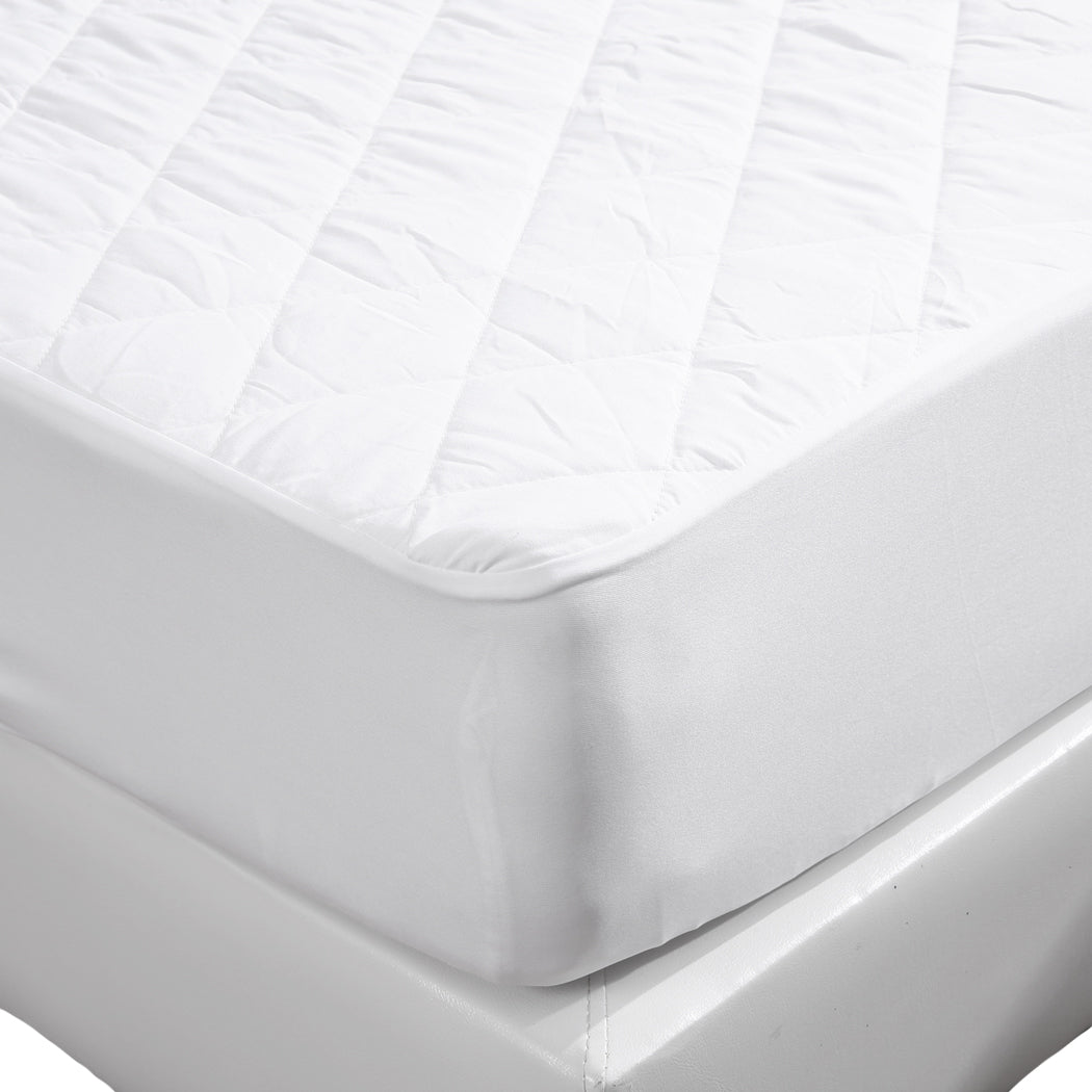 KING Fully Fitted Waterproof Microfiber - White