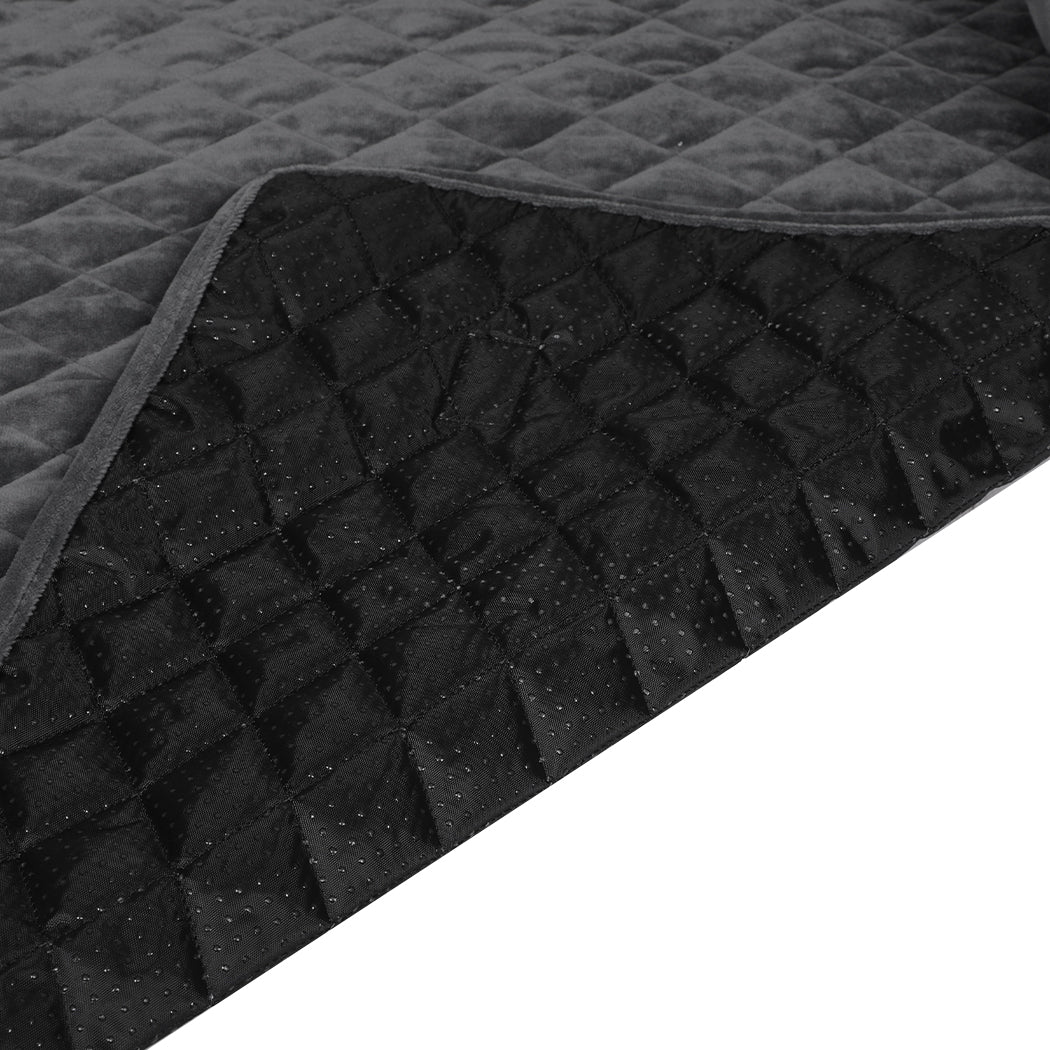 Kids Pet Protector Sofa Cover Dog Cat Waterproof Couch Cushion Slipcovers - Grey Large