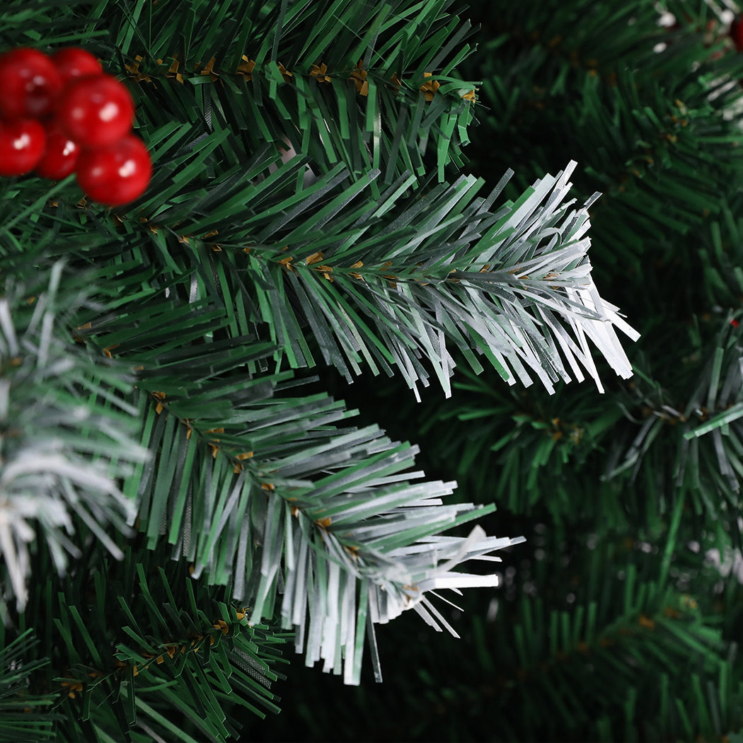 5ft 1.5m 500 Branches Snow Flocked Christmas Tree