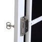 Dual Use Mirrored Jewellery Dressing Cabinet with LED Light White