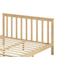 Mia Wooden Bed Frame Base Solid Timber Pine Wood Natural - Queen