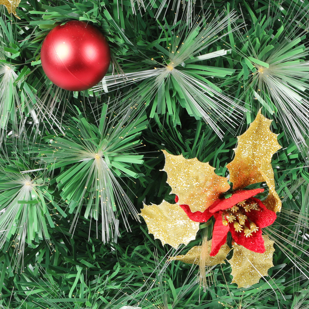 6ft 1.8m 230 Tips Christmas Tree Xmas Decorations Fibre Optic Multicolour Lights