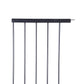 Baby Kids Safety Security Gate Stair Barrier Doors Extension Panels 45cm Black