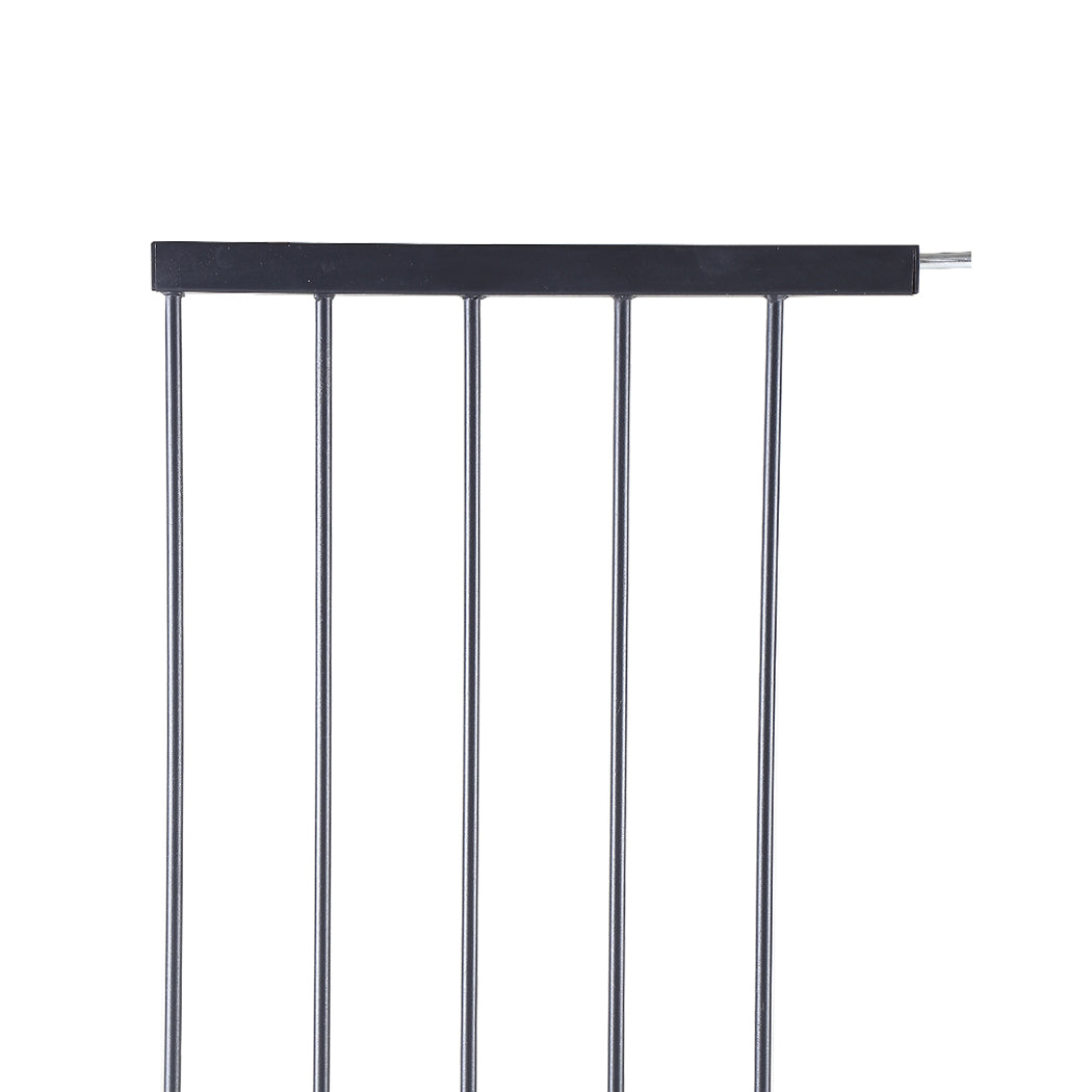 Baby Kids Safety Security Gate Stair Barrier Doors Extension Panels 45cm Black
