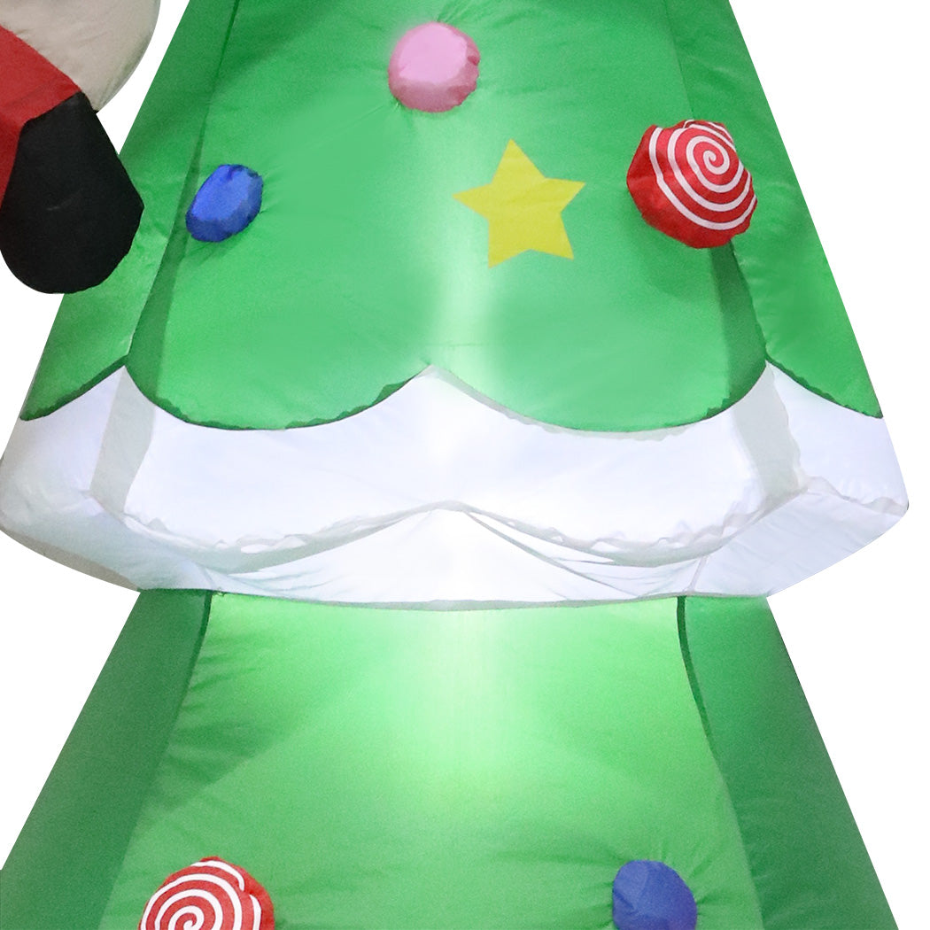 Santa Tree Christmas Inflatable - 2.4M
