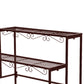 Levede Plant Stand 3 Tier Rectangle Metal Flower Pot Planter Corner Shelf Bronze