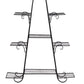 Outdoor Indoor Metal Plant Stand Flower Pots Rack Garden Corner Shelf