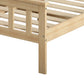 Paula Solid Pinewood Wooden Bed Frame no Drawers - Natural King Single