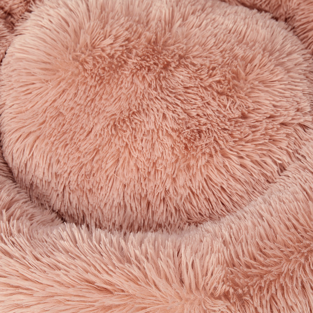 LARGE Dog Beds Pet Nest Calming - Pink