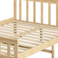 Mia Wooden Bed Frame Base Solid Timber Pine Wood Natural - Queen
