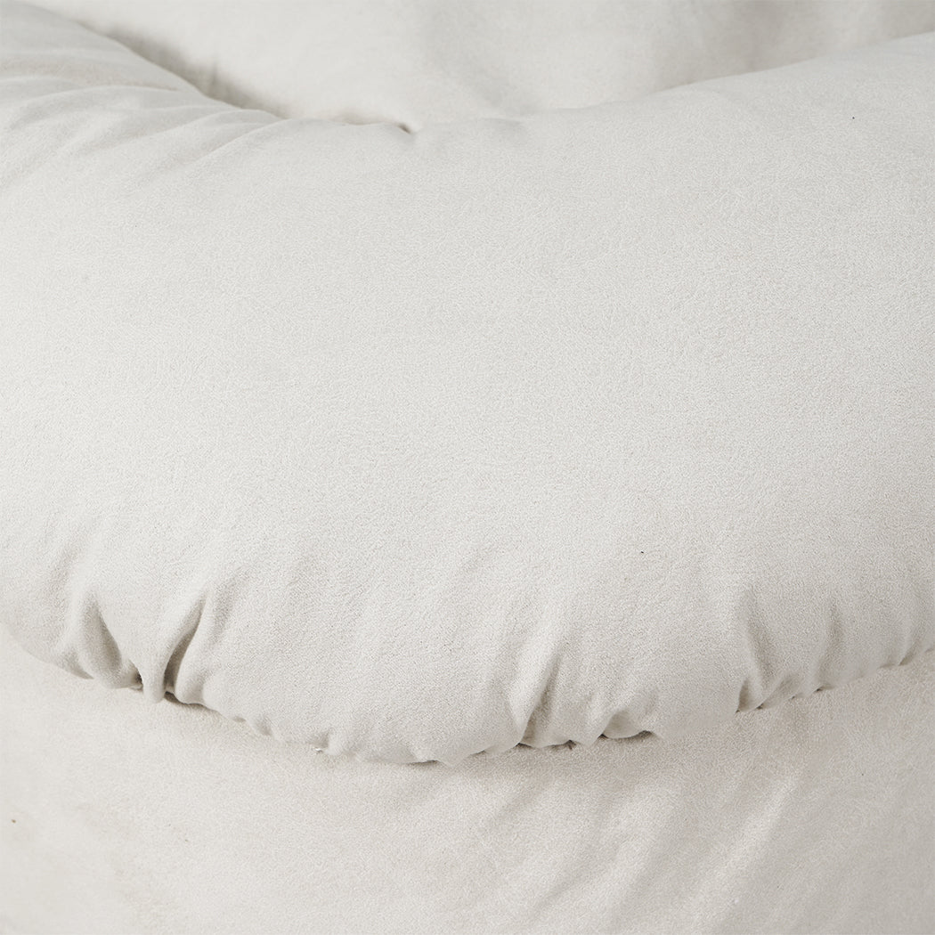 Mirabel Convertible Lounge Floor Sofa Bed - White