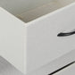 Chest of 3 Drawers Bedside Table - Beige