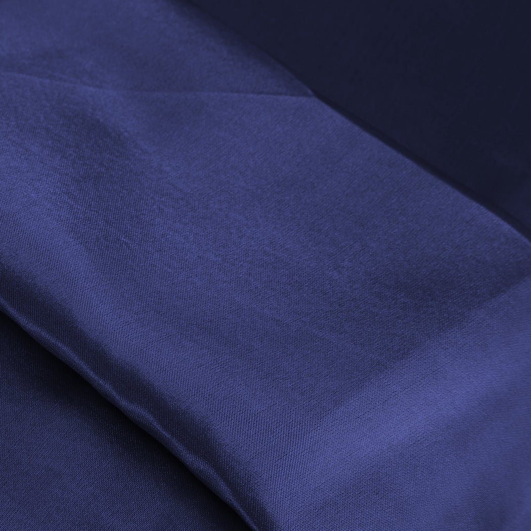 QUEEN 3-Piece Quilt Cover Set Bedspread Pillowcases - Blue