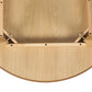 Dining Table Round Rubberwood Base 100cm - Natural